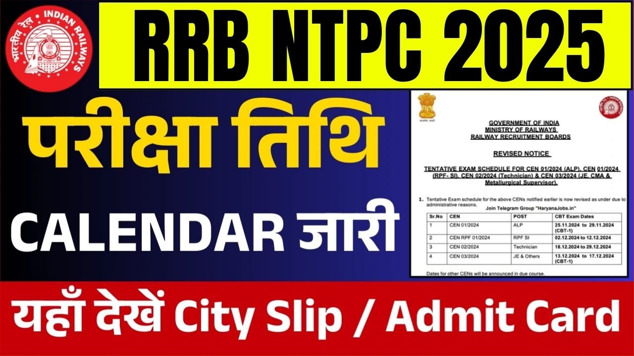 RRB NTPC Exam 2025