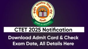 CTET 2025 Notification